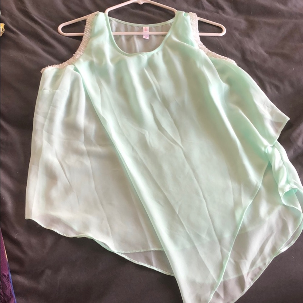 Junior XL tank top with beaded detail